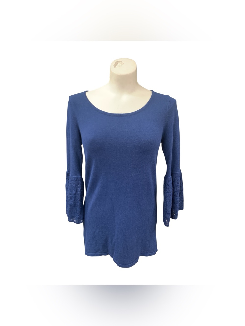 Ricki's Royal Blue Scoop Neck Bell Sleeve Top Size S